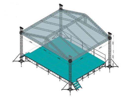 Outdoor Concert Event Truss Stage Roof Truss Canopy System