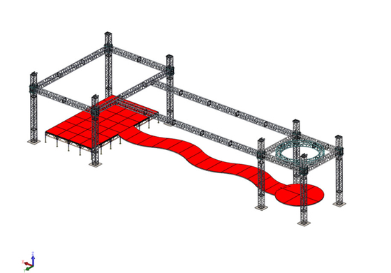 Bolt Square Box Truss Aluminum Square Screw Truss