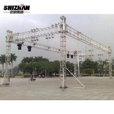 Square Aluminum Stage Truss System Electric Galvanized For Concert