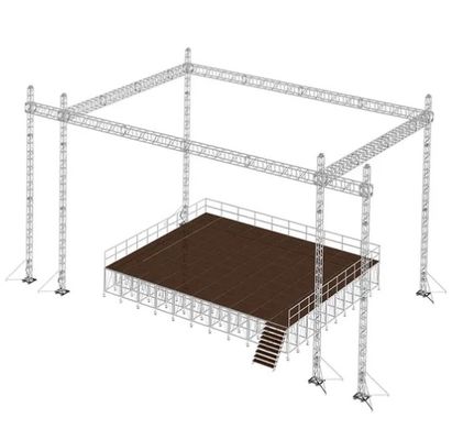 Aluminum Stage Truss System 300kg Load Capacity Quick Installation
