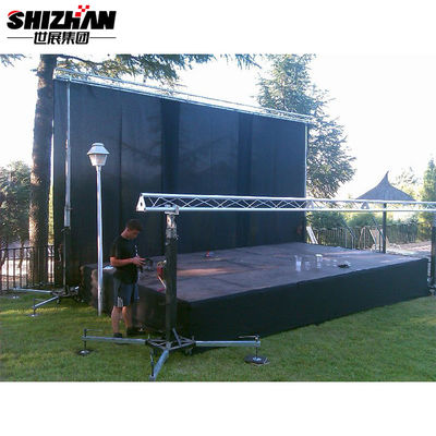 50x3mm Wooden Church Portable Stage Easy Install Event Aluminum Platform