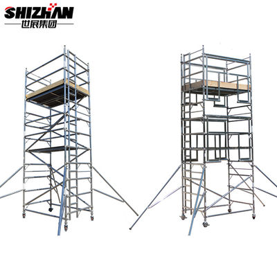 H Frame Aluminium Mobile Scaffolding Tower Easy Install 6m 7m 8m 10m 12m Movable