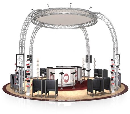 Spigot Type Aluminum Box Truss Square Shaped