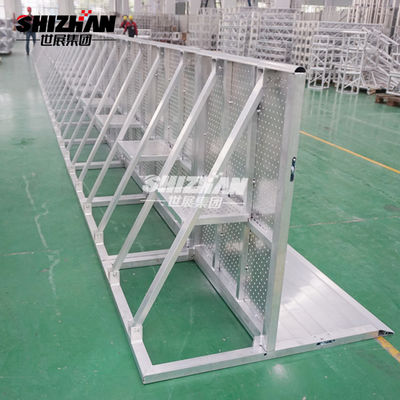 Square Truss Aluminum Concert Crowd Control Barriers Foldable