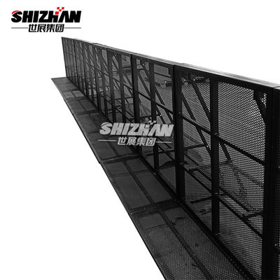 6061-T6 Black Concert Crowd Control Barrier With 2mm Mesh Thickness