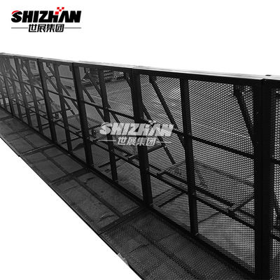 6061-T6 Black Concert Crowd Control Barrier With 2mm Mesh Thickness