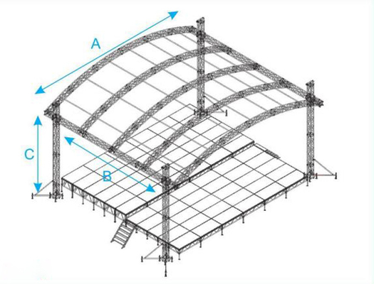 Bolt Square Box Truss Aluminum Square Screw Truss