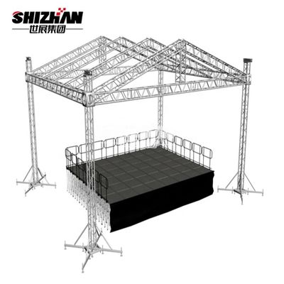Outdoor Easy Assembly 	Aluminium Lighting Truss Portable Event Square Led lightweight lighting truss