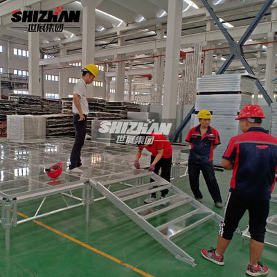 Outdoor Event Glass Floor Portable Dance Stage TUV Certified 800kgs/Sqm